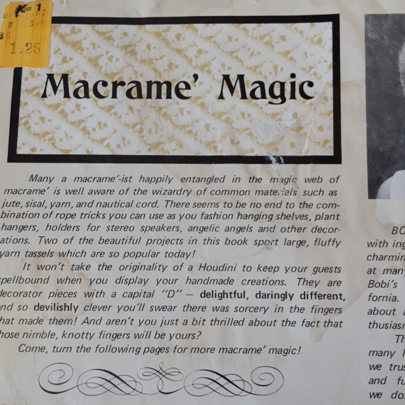 Macrame instructional book - Picture 4 of 6